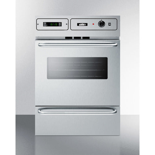 Summit 24" Wide Gas Wall Oven - TTM7882BKW