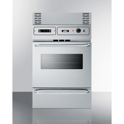 Summit 24" Wide Gas Wall Oven - TTM7882BKW