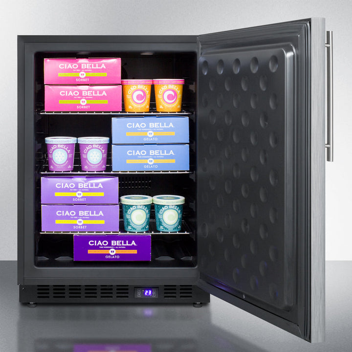 Summit 24" Wide Outdoor All-Freezer - SPFF51OSCSSHV