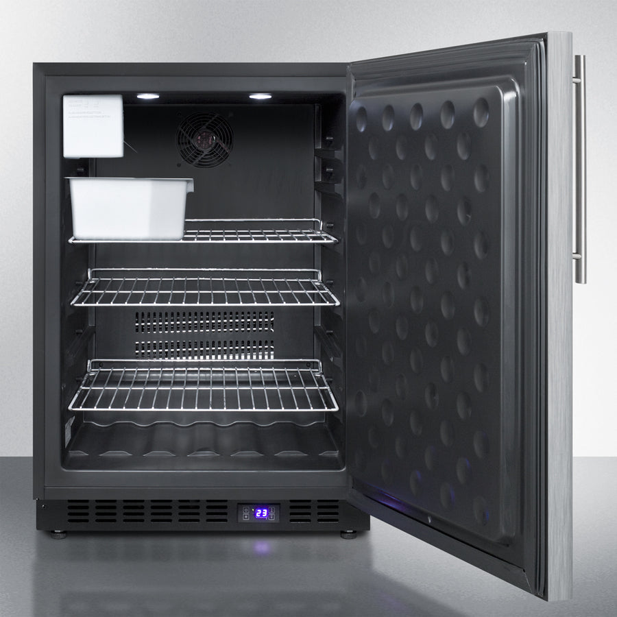 Summit 24" Wide Outdoor All-Freezer With Icemaker - SPFF51OSCSSHVIM