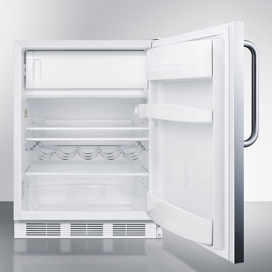 Summit 24" Wide Refrigerator-Freezer - CT661WSSTB