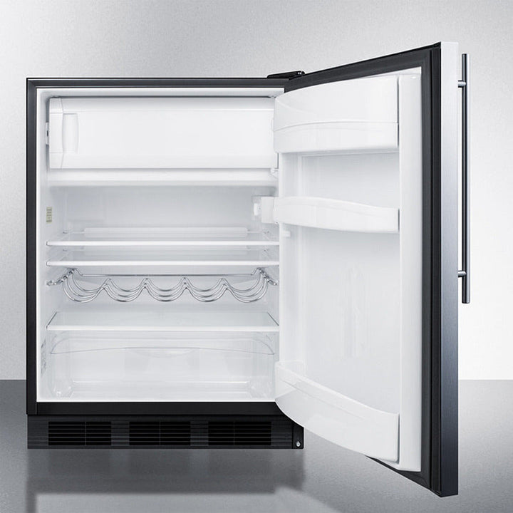 Summit 24" Wide Refrigerator-Freezer - CT663BKSSHV