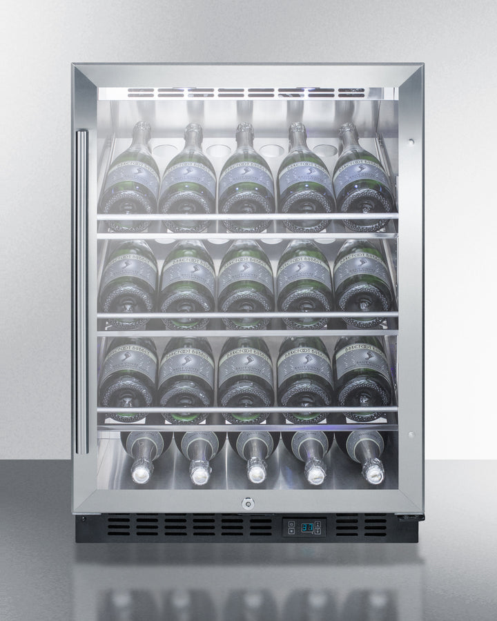 Summit 24" Wide Single Zone Built-In Commercial Wine Cellar - SCR610BLCH