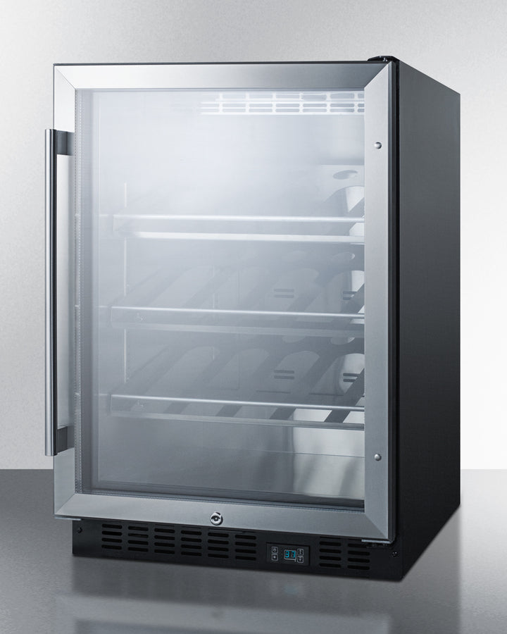 Summit 24" Wide Single Zone Built-In Commercial Wine Cellar - SCR610BLCH