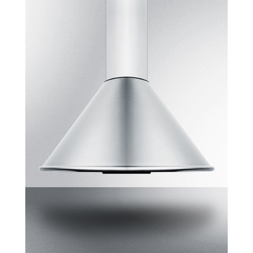 Summit 24" Wide Wall-Mounted Range Hood ADA Compliant in Stainless Steel - SEH6624CADA
