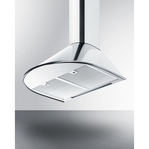 Summit 24" Wide Wall-Mounted Range Hood ADA Compliant in Stainless Steel - SEH6624CADA