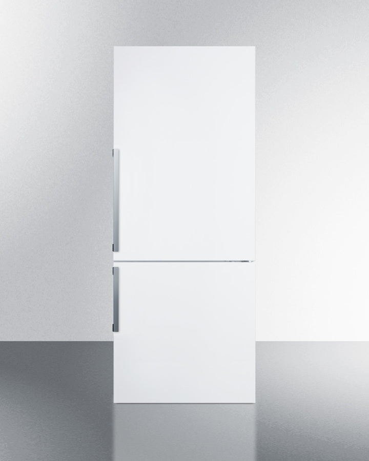 Summit 28" Wide Bottom Freezer Refrigerator in White with Digital Controls - FFBF281W