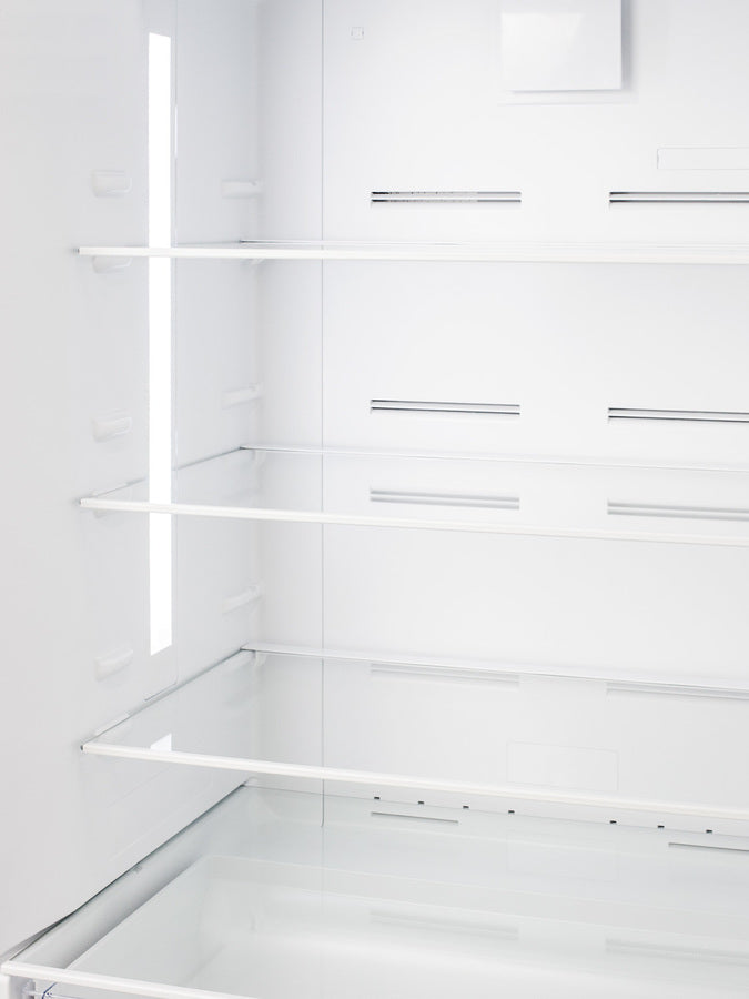 Summit 28" Wide Bottom Freezer Refrigerator in White with Digital Controls - FFBF281W