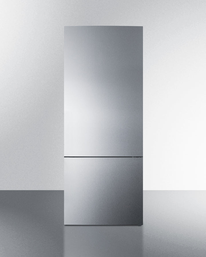 Summit 28" Wide Built-In Bottom Freezer Refrigerator With Icemaker - FFBF279SSIM