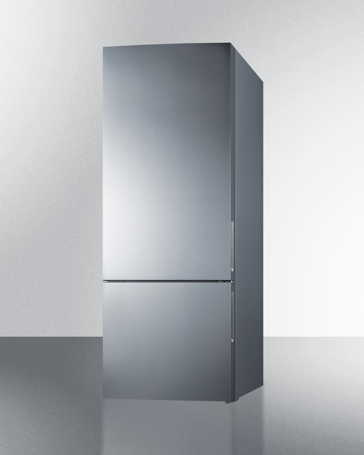 Summit 28" Wide Built-In Bottom Freezer Refrigerator With Icemaker - FFBF279SSIM