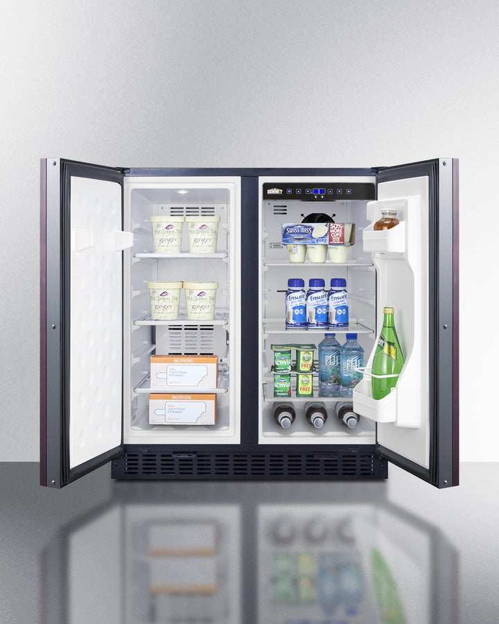 Summit 30" Wide Built-In Refrigerator-Freezer with Integrated Door Frame - FFRF3070BIF