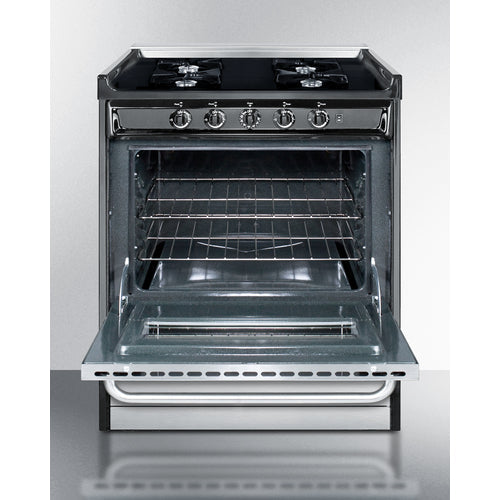 Summit 30" Wide Gas Range, Open Burners - TNM2107BRW