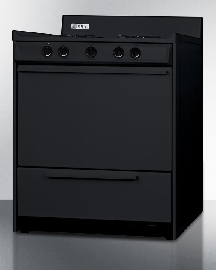 Summit 30" Wide Gas Range, Open Burners - TNM2107C