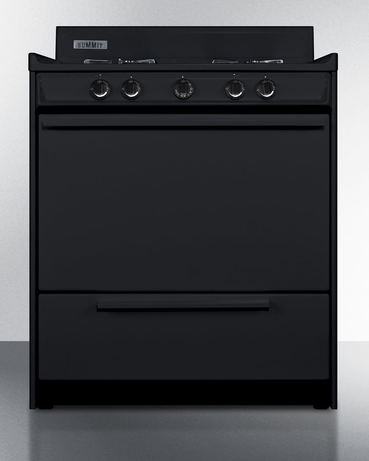 Summit 30" Wide Gas Range, Open Burners - TNM2107C