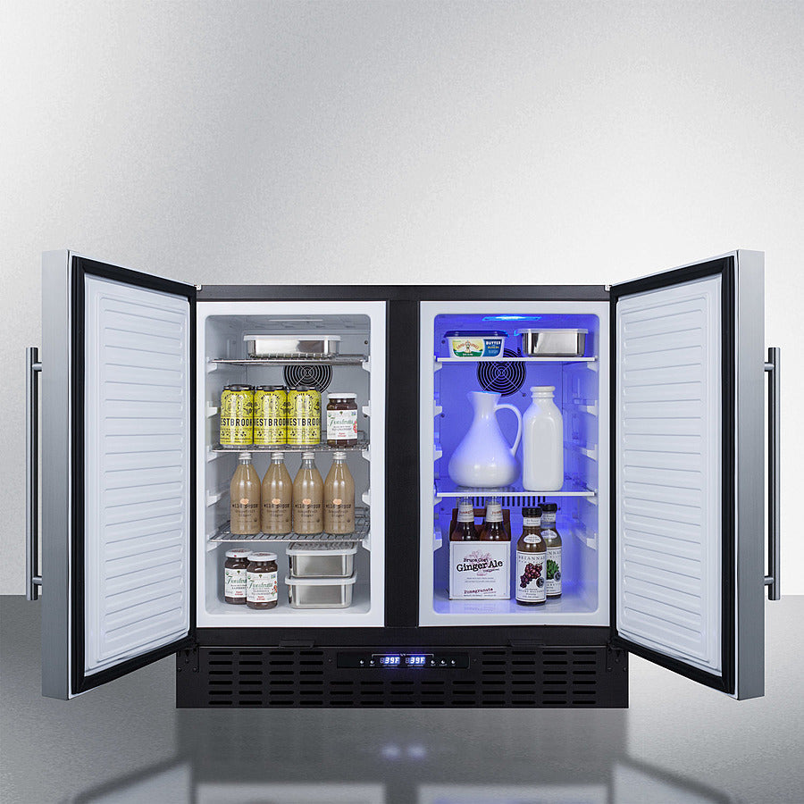 Summit 36" Wide Built-In Refrigerator-Freezer - FFRF36