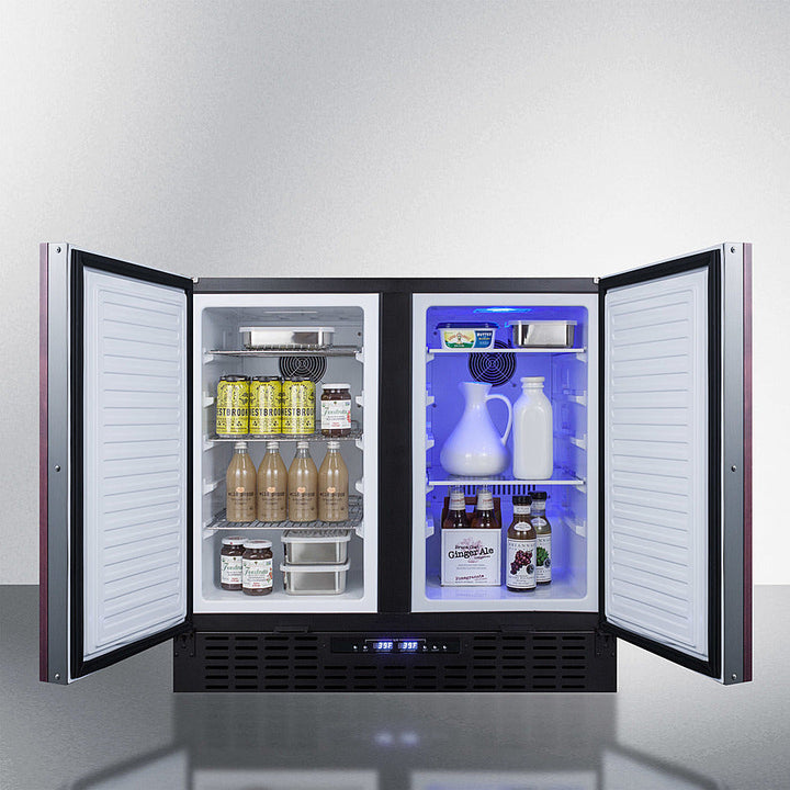 Summit 36" Wide Built-In Refrigerator-Freezer with Integrated Door Frame - FFRF36IF