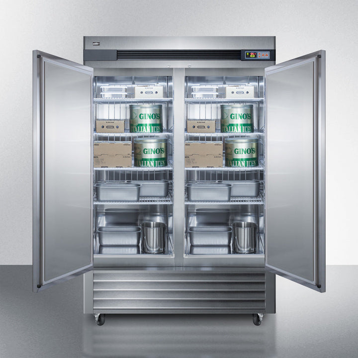 Summit 49 Cu.Ft. Frost-Free Reach-In Two-Door All-Freezer - SCFF497