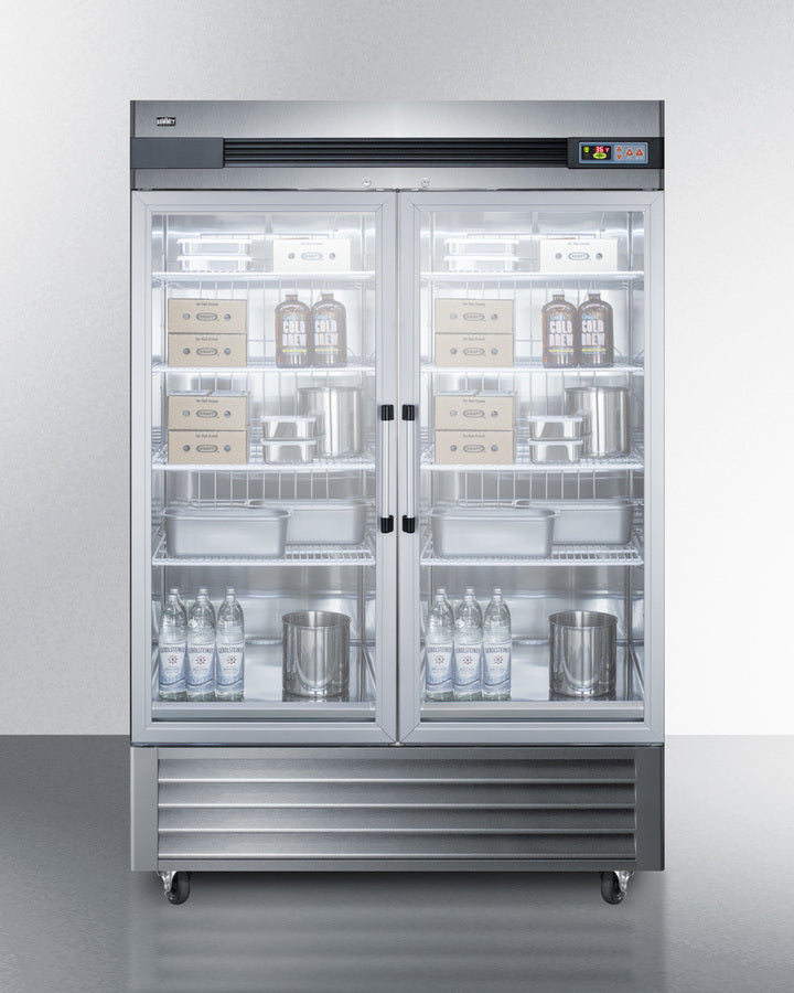 Summit 49 Cu.Ft. Reach-In Two-Door Refrigerator - SCR49SSG