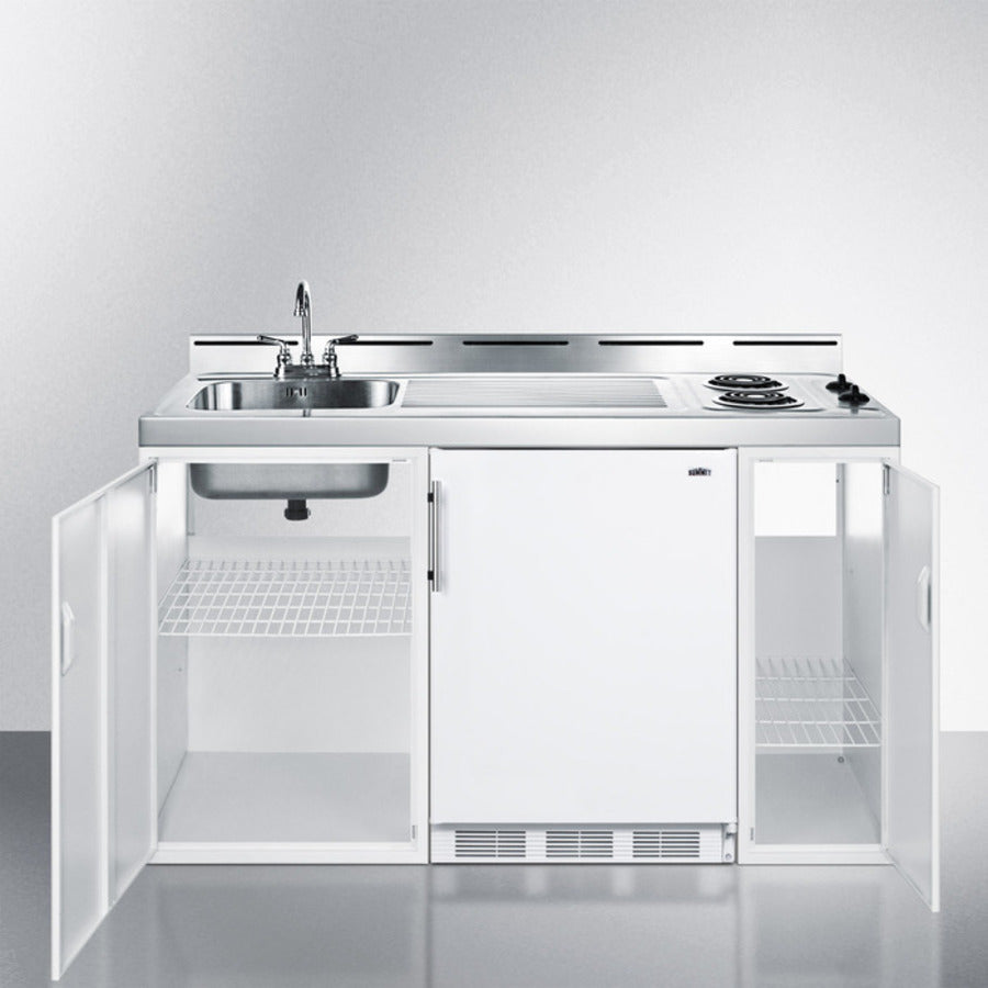 Summit 60" Wide All-In-One Kitchenette - C60EL