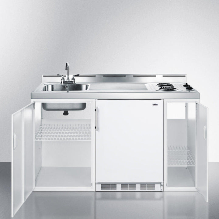 Summit 60" Wide All-In-One Kitchenette - C60EL