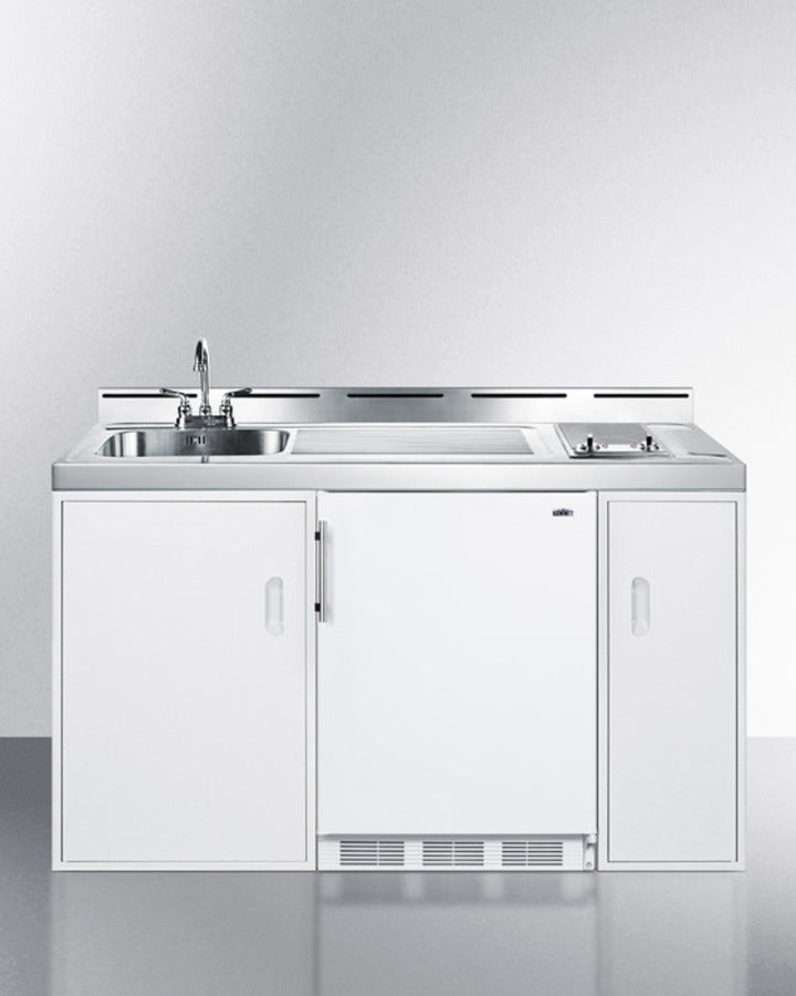 Summit 60" Wide All-In-One Kitchenette - C60ELGLASS