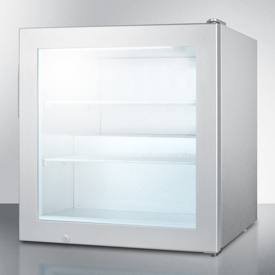 Summit Compact All-Freezer with Self-Closing Door and Stainless Steel Cabinet - SCFU386CSS