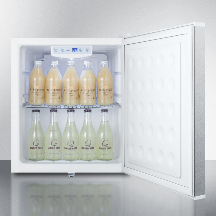 Summit Compact Built-In All-Refrigerator with Digital Thermostat and Stainless Steel Door - FFAR25L7BISS