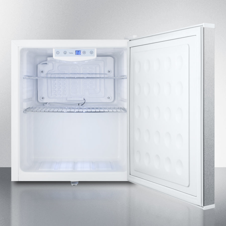 Summit Compact Built-In All-Refrigerator with Digital Thermostat and Stainless Steel Door - FFAR25L7BISS