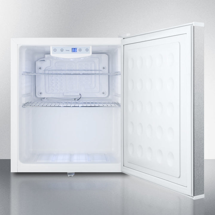 Summit Compact Built-In All-Refrigerator with Digital Thermostat and Stainless Steel Door - FFAR25L7BISS