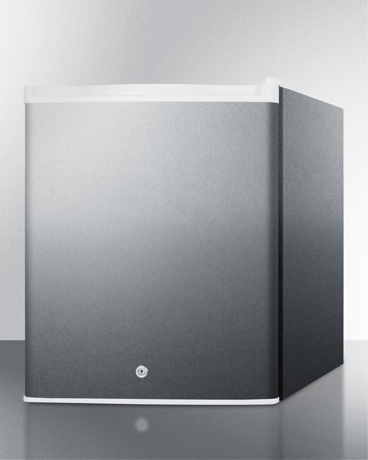 Summit Compact Built-In All-Refrigerator with Digital Thermostat and Stainless Steel Exterior - FFAR25L7BICSS