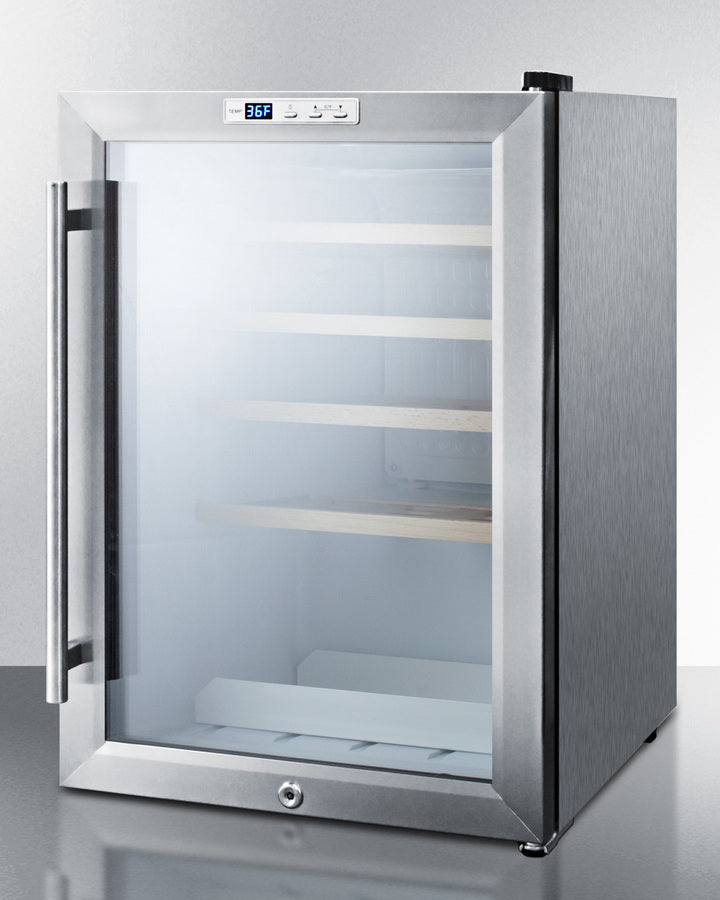 Summit Compact Built-In Wine Cellar - SCR312LBICSSWC2
