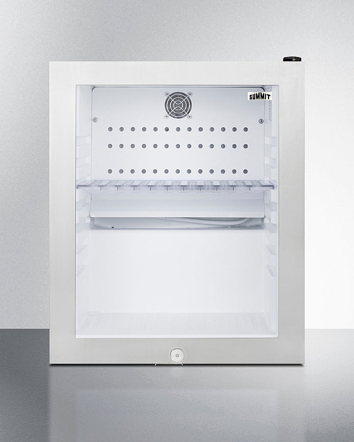 Summit Compact Glass Door Minibar with Front Lock - MB13GST