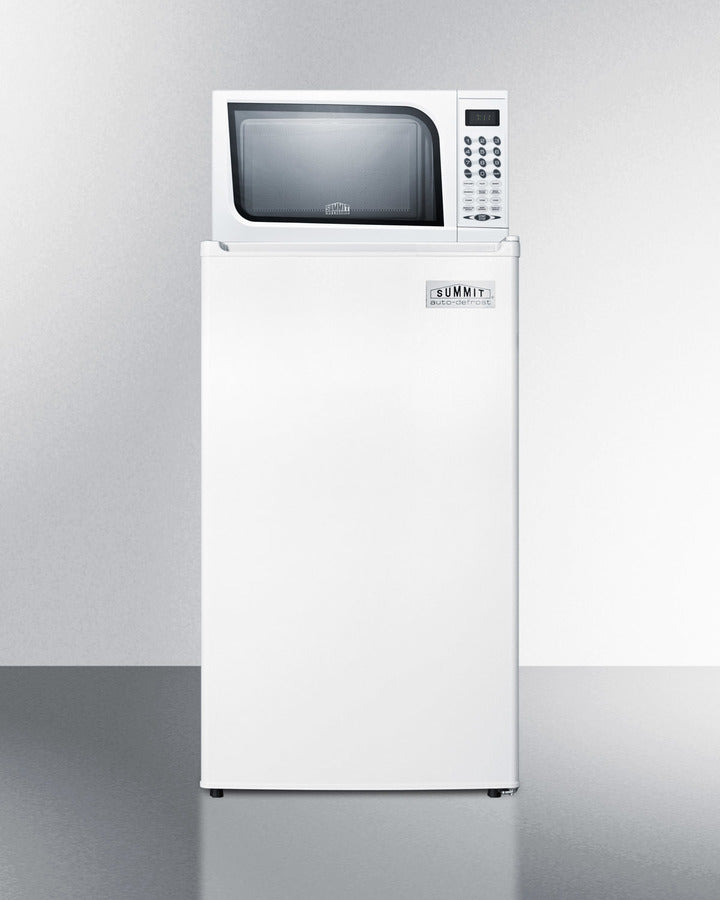 Summit Compact Refrigerator-Freezer-Microwave Combination Unit With Automatic Defrost - MRF412ES