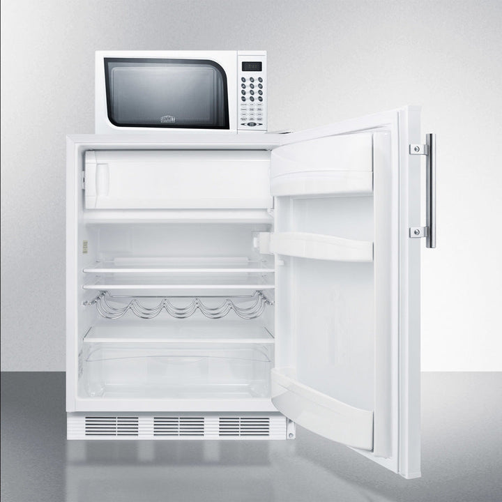 Summit Compact Refrigerator-Freezer-Microwave Unit With Dual Evaporator Cooling - MRF661