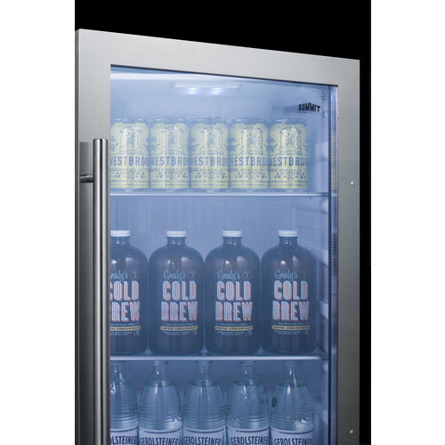 Summit Shallow Depth Indoor/Outdoor Beverage Cooler - SPR489OSCSS