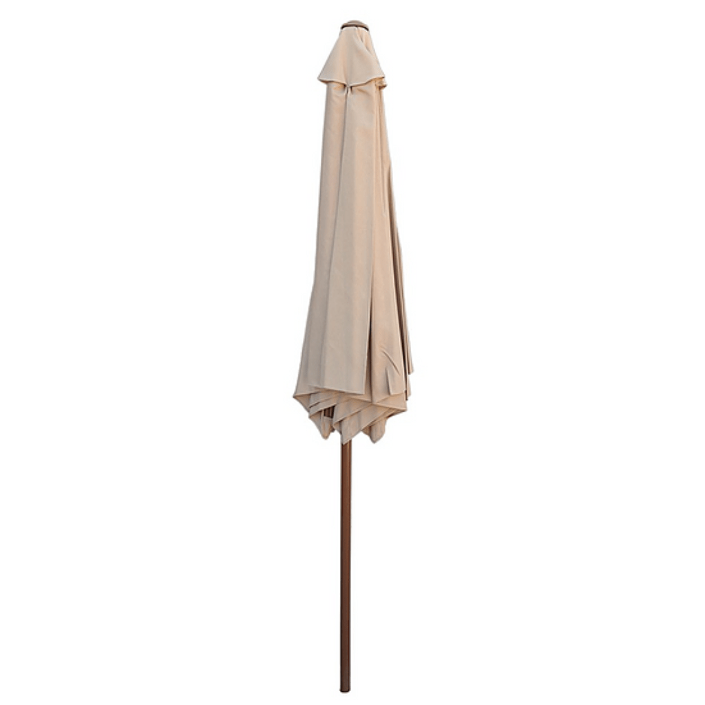 Kokomo Grills 9" Outdoor Kitchen Umbrella Hand Crank and Tilt Beige Color