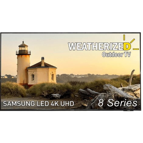 The Elite 55" Full Protection Weatherized Outdoor Samsung 8 Series TV