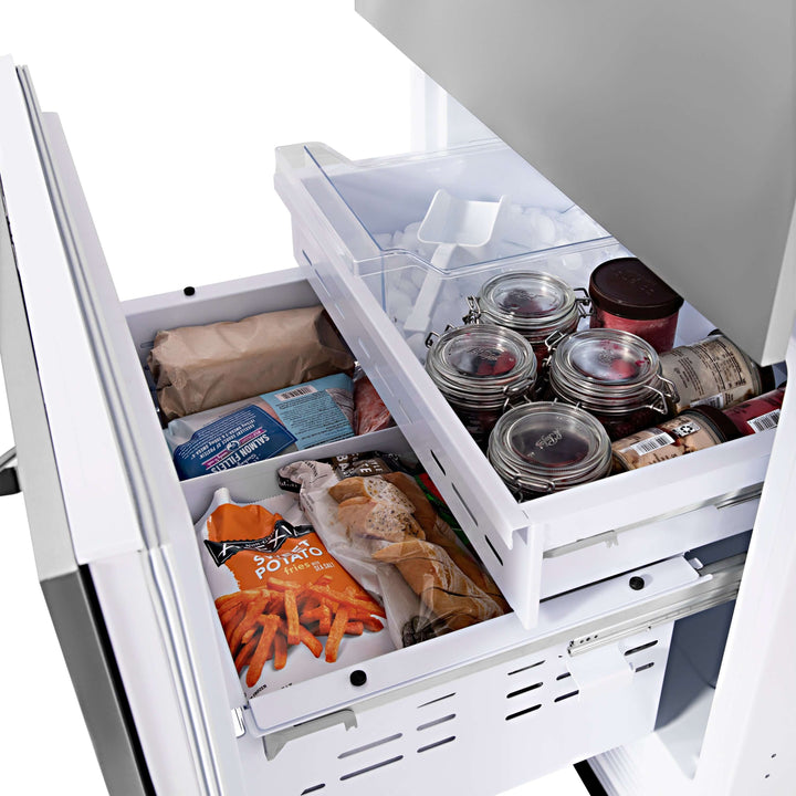ZLINE 30 in. 16.1 cu. ft. Built-In 2-Door Bottom Freezer Refrigerator with Internal Water and Ice Dispenser in Stainless Steel (RBIV-304-30)