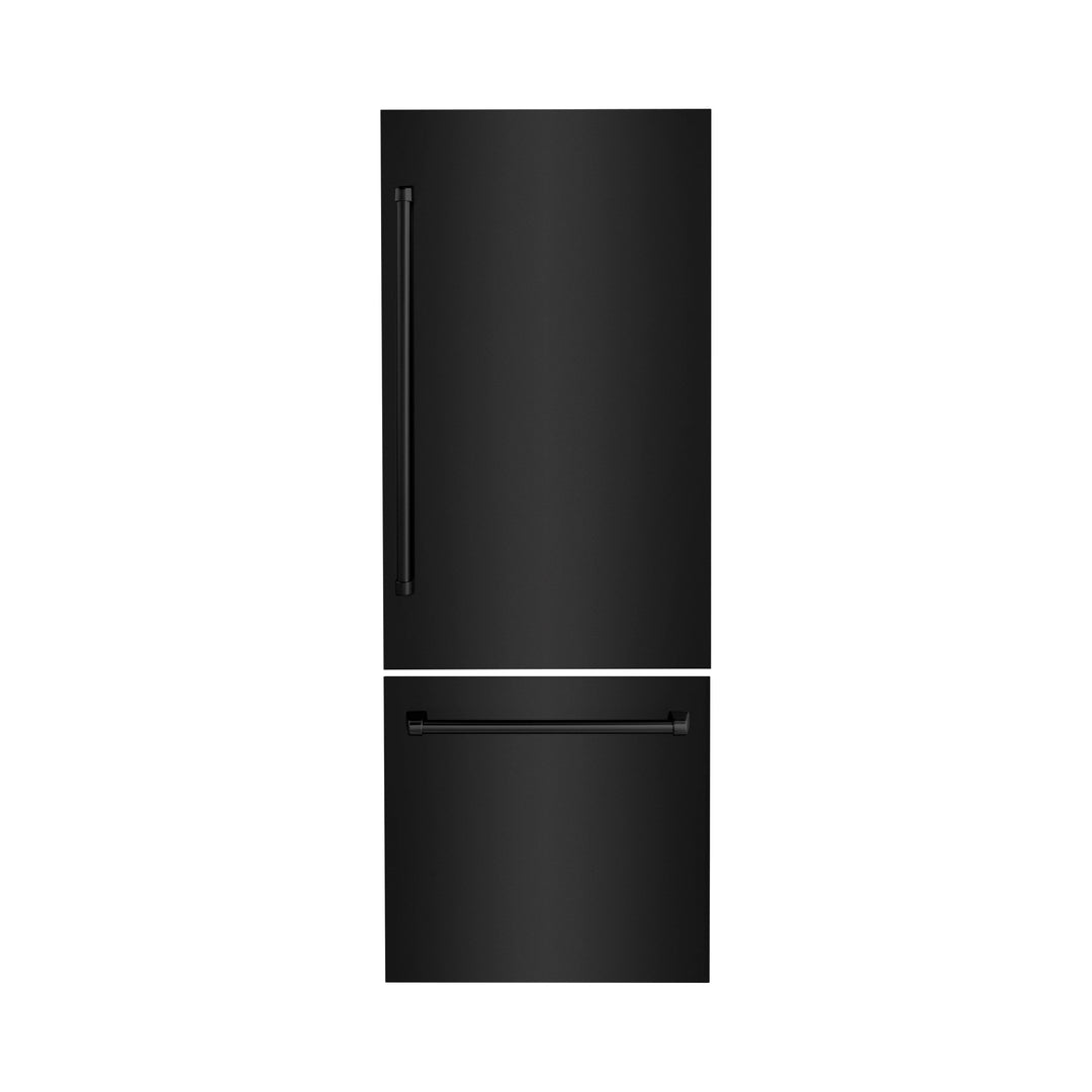 Panels & Handles Only- ZLINE 30 in. Refrigerator Panels in Black Stainless Steel for a 30 in. Buit-in Refrigerator (RPBIV-BS-30)