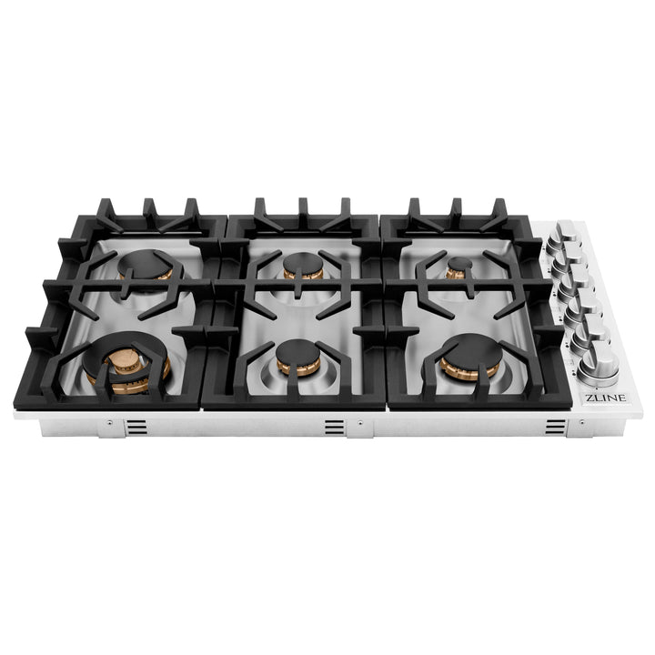 ZLINE 36 in. Dropin Cooktop With 6 Gas Burners (RC36)