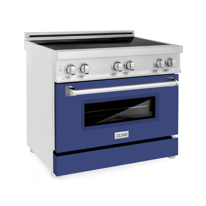 ZLINE 36 in. 4.6 cu. ft. Induction Range with a 4 Element Stove and Electric Oven with Color Options (RAIND-36)