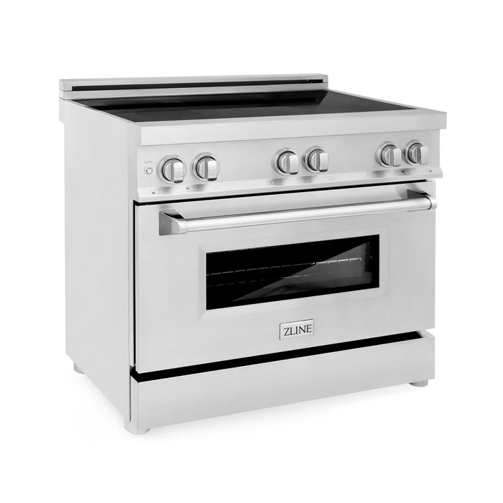 ZLINE 36 in. 4.6 cu. ft. Induction Range with a 4 Element Stove and Electric Oven in Stainless Steel (RAIND-36)