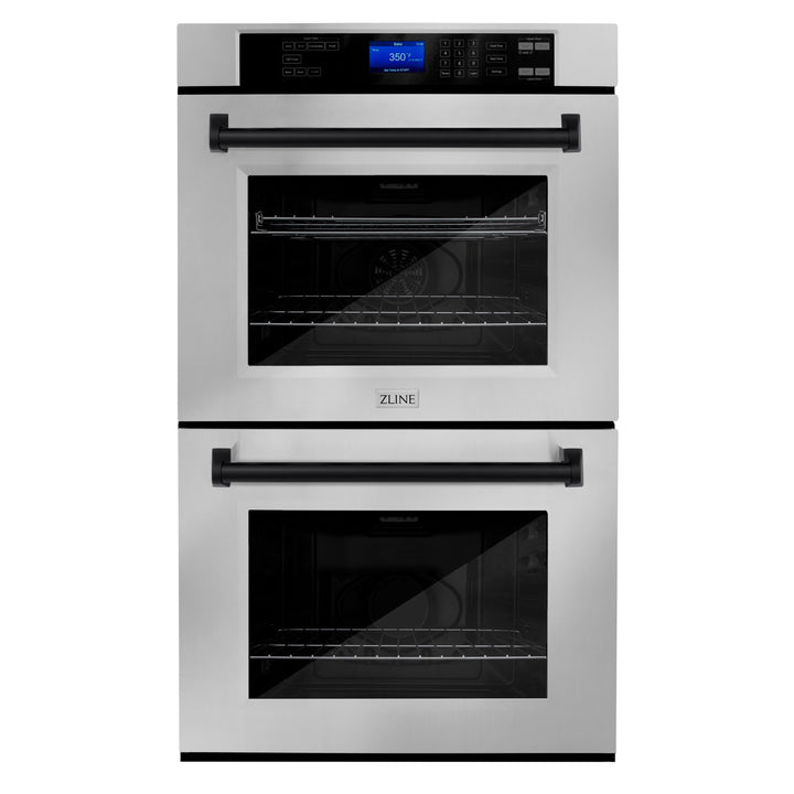ZLINE 30 in. Autograph Edition Electric Double Wall Oven with Self Clean and True Convection in Stainless Steel and Accents (AWDZ-30)