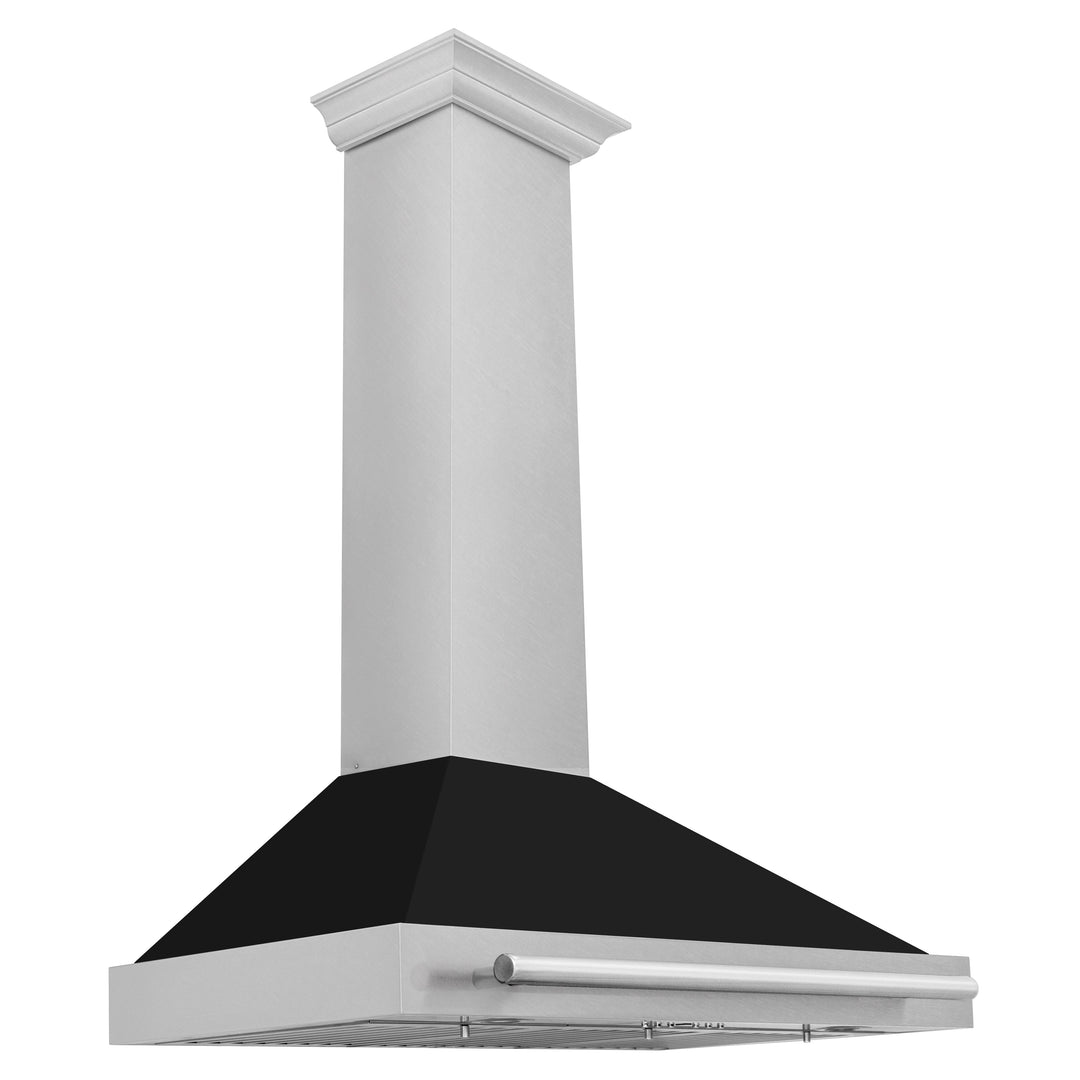 ZLINE 36 in. Fingerprint Resistant Stainless Steel Range Hood with Colored Shell Options and Stainless Steel Handle (KB4SNX-36)