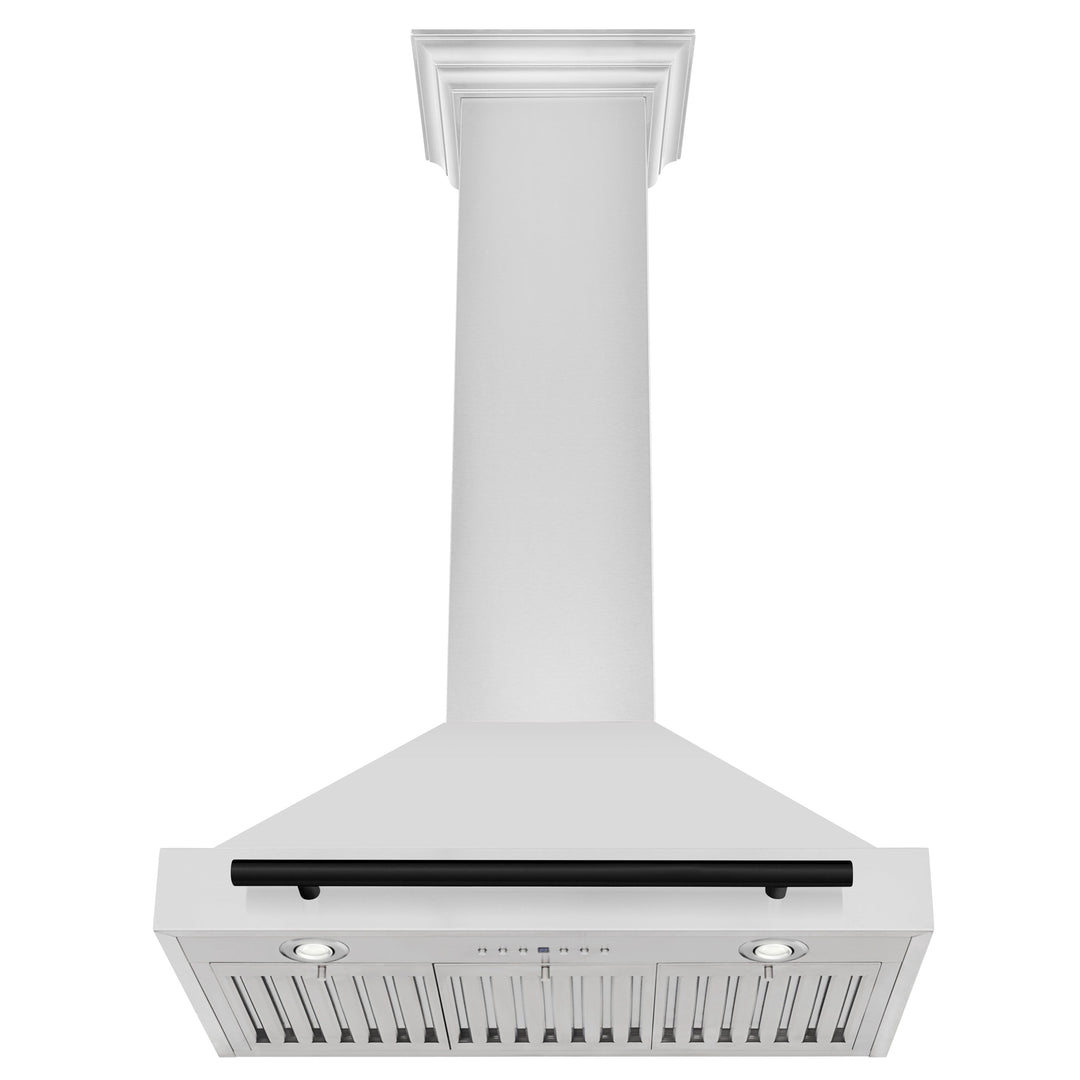 ZLINE 30 in. Autograph Edition Stainless Steel Range Hood with Stainless Steel Shell and Accents (KB4STZ-30)