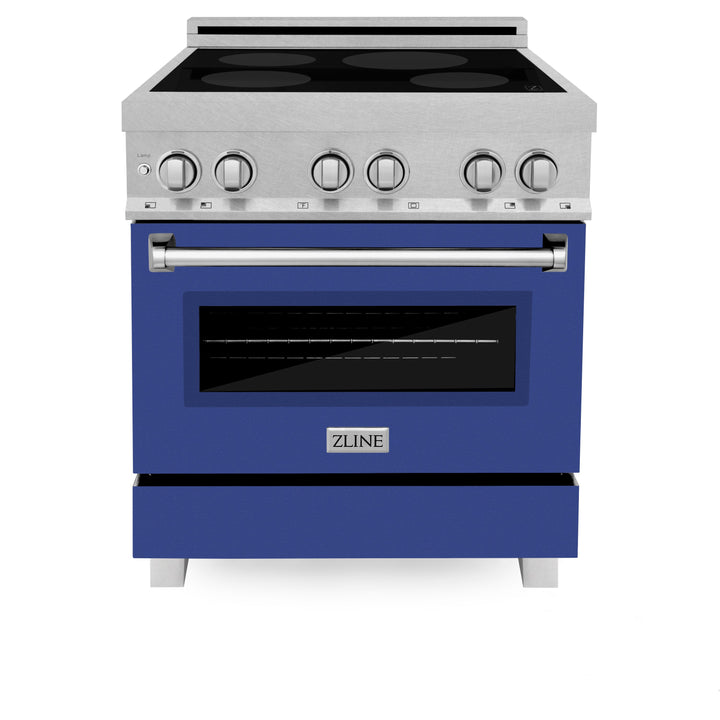 ZLINE 30 In 4.0 cu. ft. Induction Range in Fingerprint Resistant with a 4 Element Stove and Electric Oven (RAINDS-30)