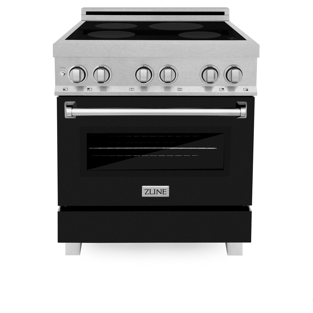 ZLINE 30 In 4.0 cu. ft. Induction Range in Fingerprint Resistant with a 4 Element Stove and Electric Oven (RAINDS-30)