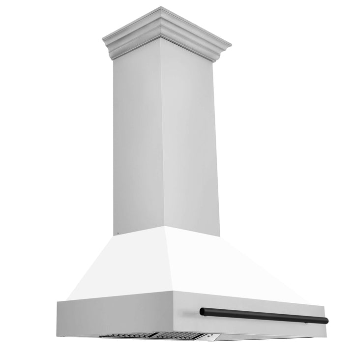 ZLINE 36 in. Autograph Edition Stainless Steel Range Hood with White Matte Shell (8654STZ-WM36)