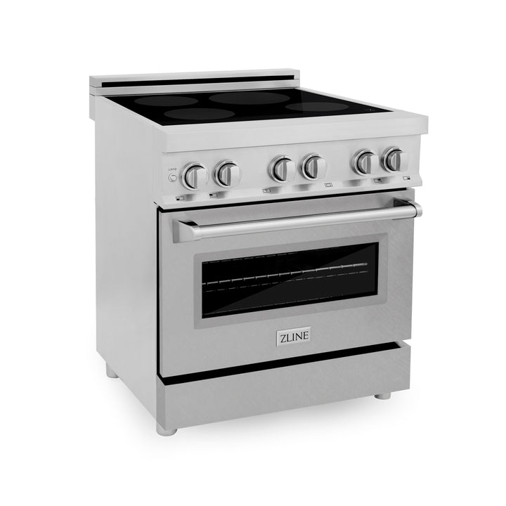 ZLINE 30 in. 4.0 cu. ft. Induction Range with a 4 Induction Element Stove and Electric Oven in Stainless Steel with Colored Door Options (RAIND-30)