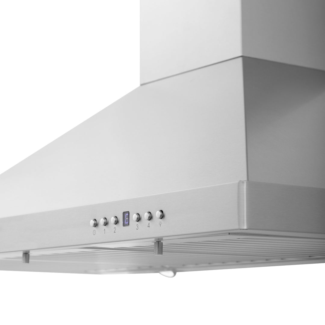 ZLINE 30 in. Recirculating Wall Mount Range Hood with Charcoal Filters in Stainless Steel (KB-CF-30)